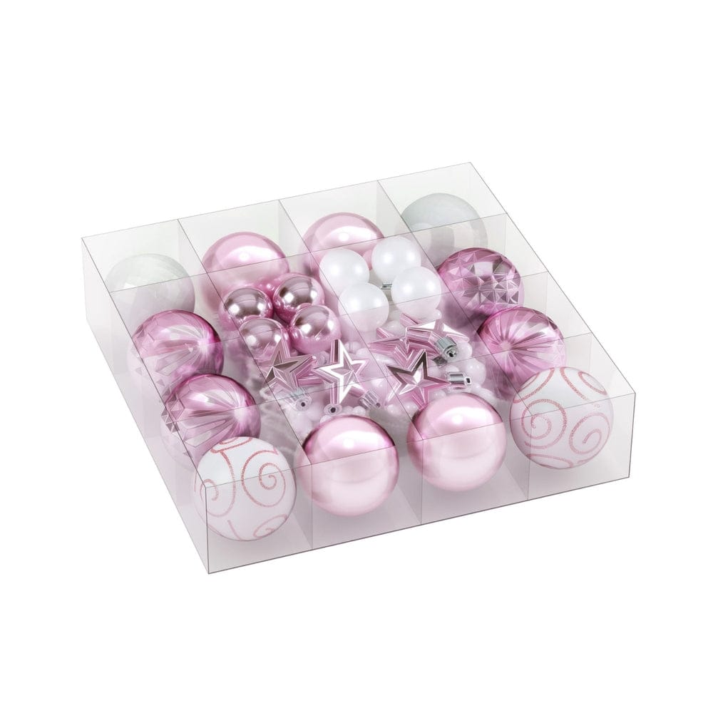 Jingle Jollys Occasions > Christmas > Christmas Decorations Jingle Jollys 33pcs Christmas Tree Decorations Set Baubles Ornaments Party Pink