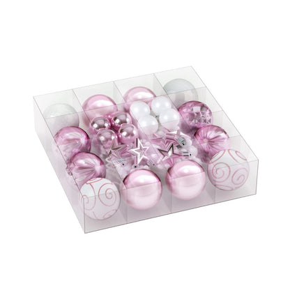 Jingle Jollys Occasions > Christmas > Christmas Decorations Jingle Jollys 33pcs Christmas Tree Decorations Set Baubles Ornaments Party Pink