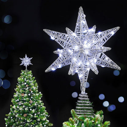 Jingle Jollys Occasions > Christmas > Christmas Decorations Jingle Jollys 3D Christmas Tree Topper Star LED Decorations Xmas Party Timer