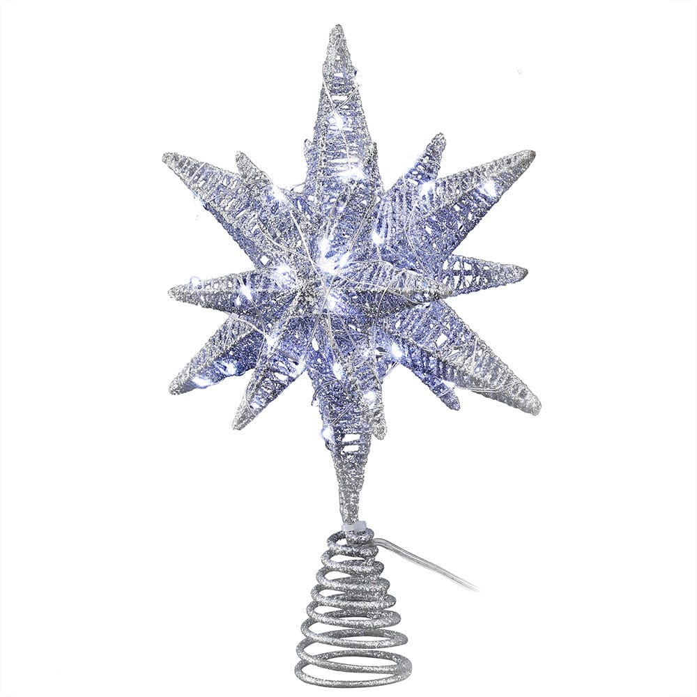Jingle Jollys Occasions > Christmas > Christmas Decorations Jingle Jollys 3D Christmas Tree Topper Star LED Decorations Xmas Party Timer