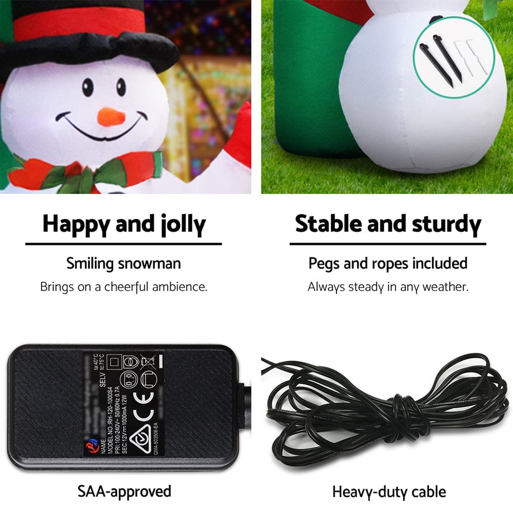 Jingle Jollys Occasions > Christmas > Christmas Decorations Jingle Jollys Christmas Inflatable Archwary 2.8M Illuminated Decorations
