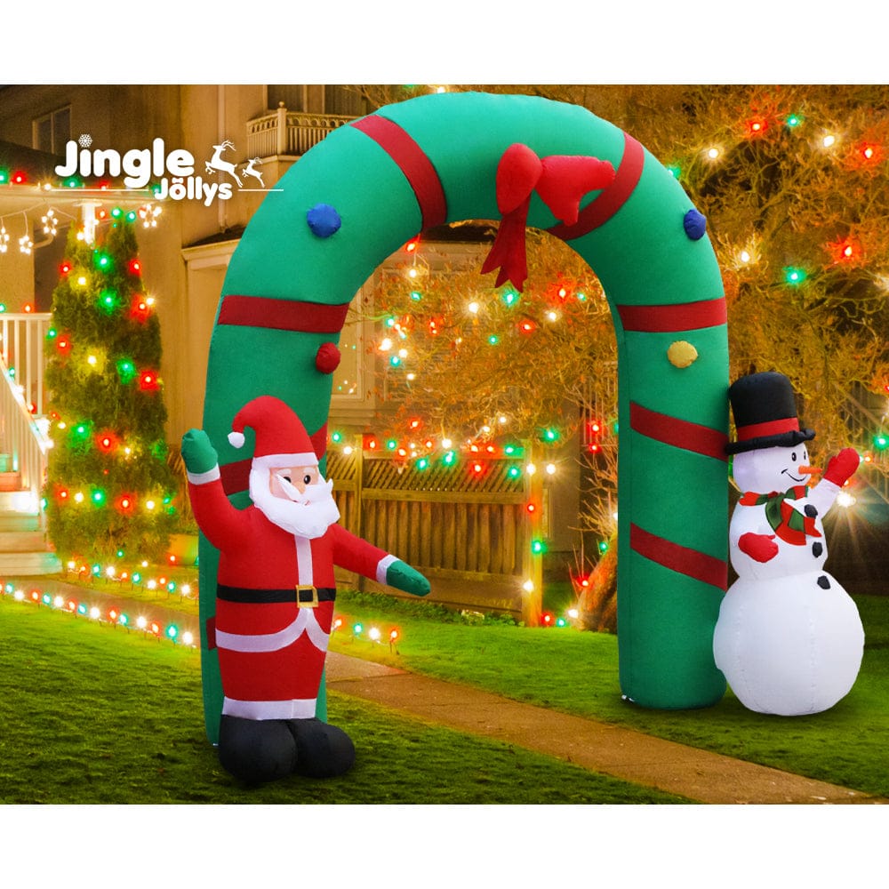 Jingle Jollys Occasions > Christmas > Christmas Decorations Jingle Jollys Christmas Inflatable Archwary 2.8M Illuminated Decorations