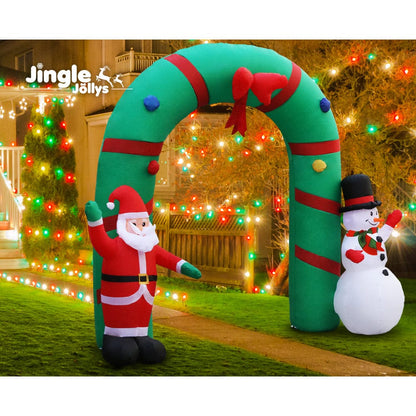 Jingle Jollys Occasions > Christmas > Christmas Decorations Jingle Jollys Christmas Inflatable Archwary 2.8M Illuminated Decorations