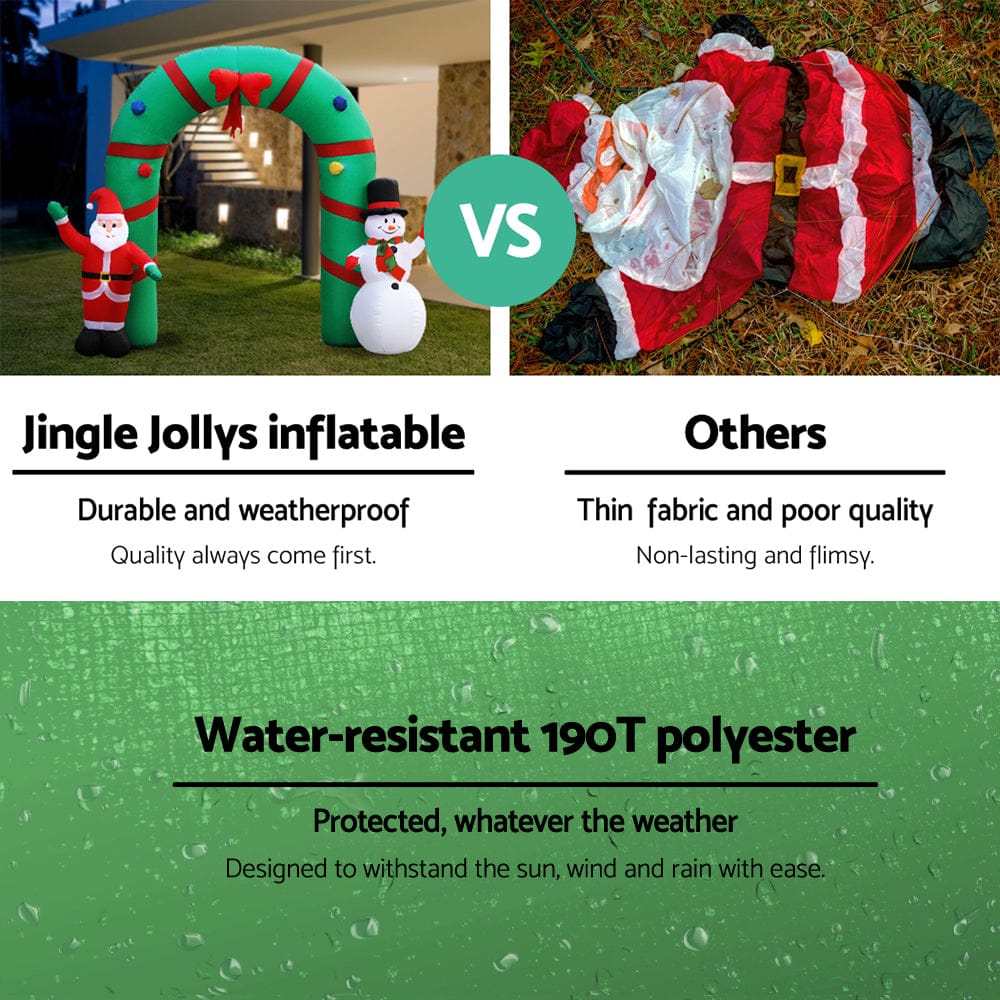 Jingle Jollys Occasions > Christmas > Christmas Decorations Jingle Jollys Christmas Inflatable Archwary 2.8M Illuminated Decorations