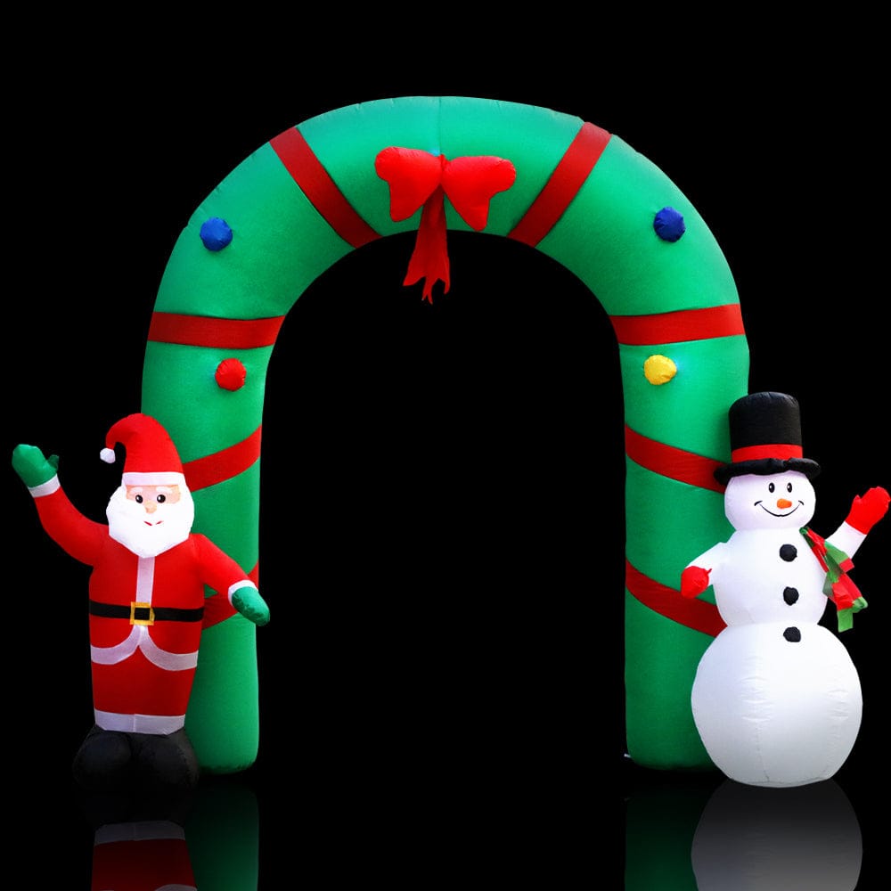 Jingle Jollys Occasions > Christmas > Christmas Decorations Jingle Jollys Christmas Inflatable Archwary 2.8M Illuminated Decorations