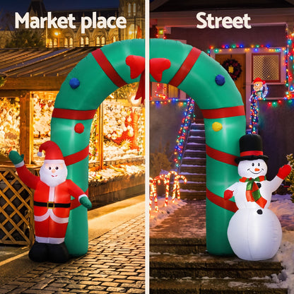 Jingle Jollys Occasions > Christmas > Christmas Decorations Jingle Jollys Christmas Inflatable Archwary 2.8M Illuminated Decorations