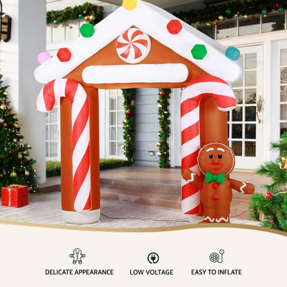 Jingle Jollys Occasions > Christmas > Christmas Decorations Jingle Jollys Christmas Inflatable Archwary Ginger 2.8M Illuminated Decorations