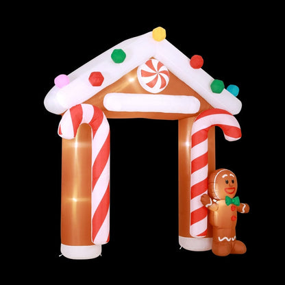 Jingle Jollys Occasions > Christmas > Christmas Decorations Jingle Jollys Christmas Inflatable Archwary Ginger 2.8M Illuminated Decorations