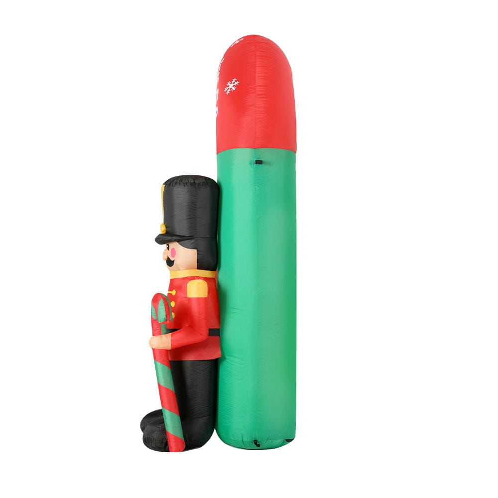 Jingle Jollys Occasions > Christmas > Christmas Decorations Jingle Jollys Christmas Inflatable Archwary Nutcracker 3M Illuminated Decorations