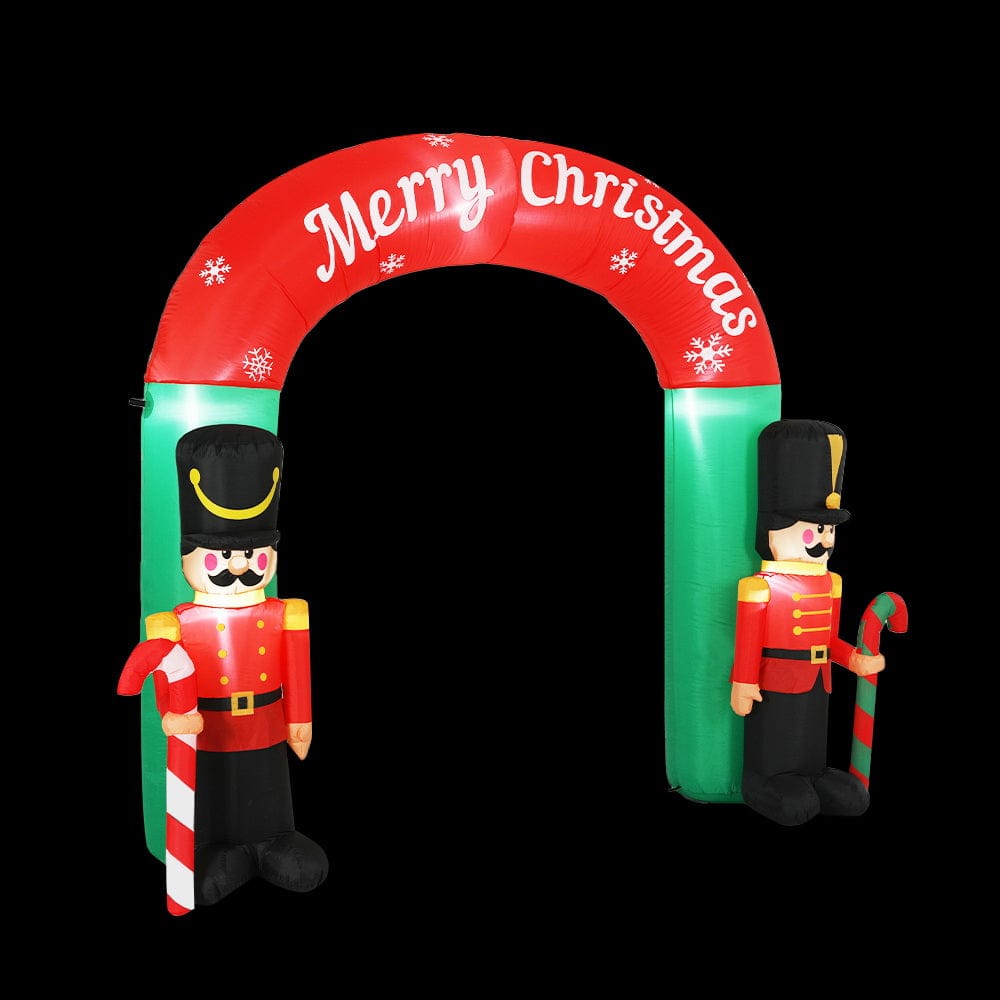 Jingle Jollys Occasions > Christmas > Christmas Decorations Jingle Jollys Christmas Inflatable Archwary Nutcracker 3M Illuminated Decorations