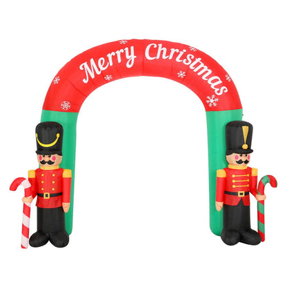 Jingle Jollys Occasions > Christmas > Christmas Decorations Jingle Jollys Christmas Inflatable Archwary Nutcracker 3M Illuminated Decorations