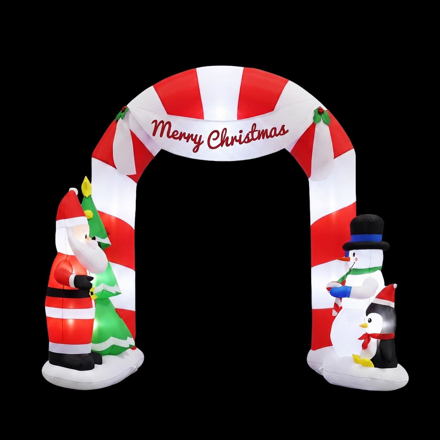 Jingle Jollys Occasions > Christmas > Christmas Decorations Jingle Jollys Christmas Inflatable Archwary Santa 3M Illuminated Decorations