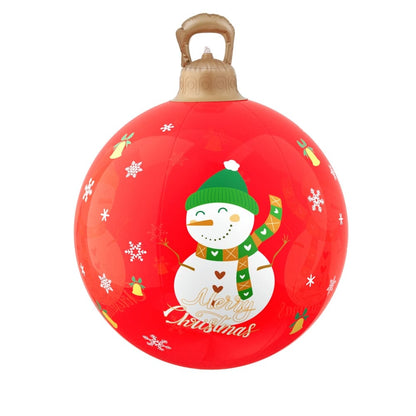 Jingle Jollys Occasions > Christmas > Christmas Decorations Jingle Jollys Christmas Inflatable Ball 60cm Illuminated Led Snowman Xmas Decor