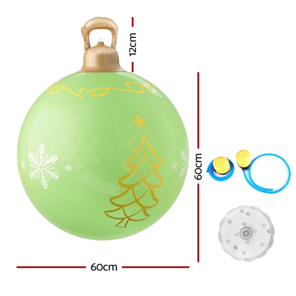 Jingle Jollys Occasions > Christmas > Christmas Decorations Jingle Jollys Christmas Inflatable Ball 60cm Led Illuminated Xmas Decoration