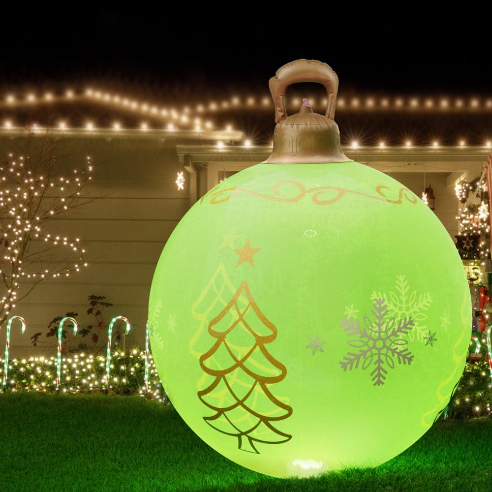 Jingle Jollys Occasions > Christmas > Christmas Decorations Jingle Jollys Christmas Inflatable Ball 60cm Led Illuminated Xmas Decoration