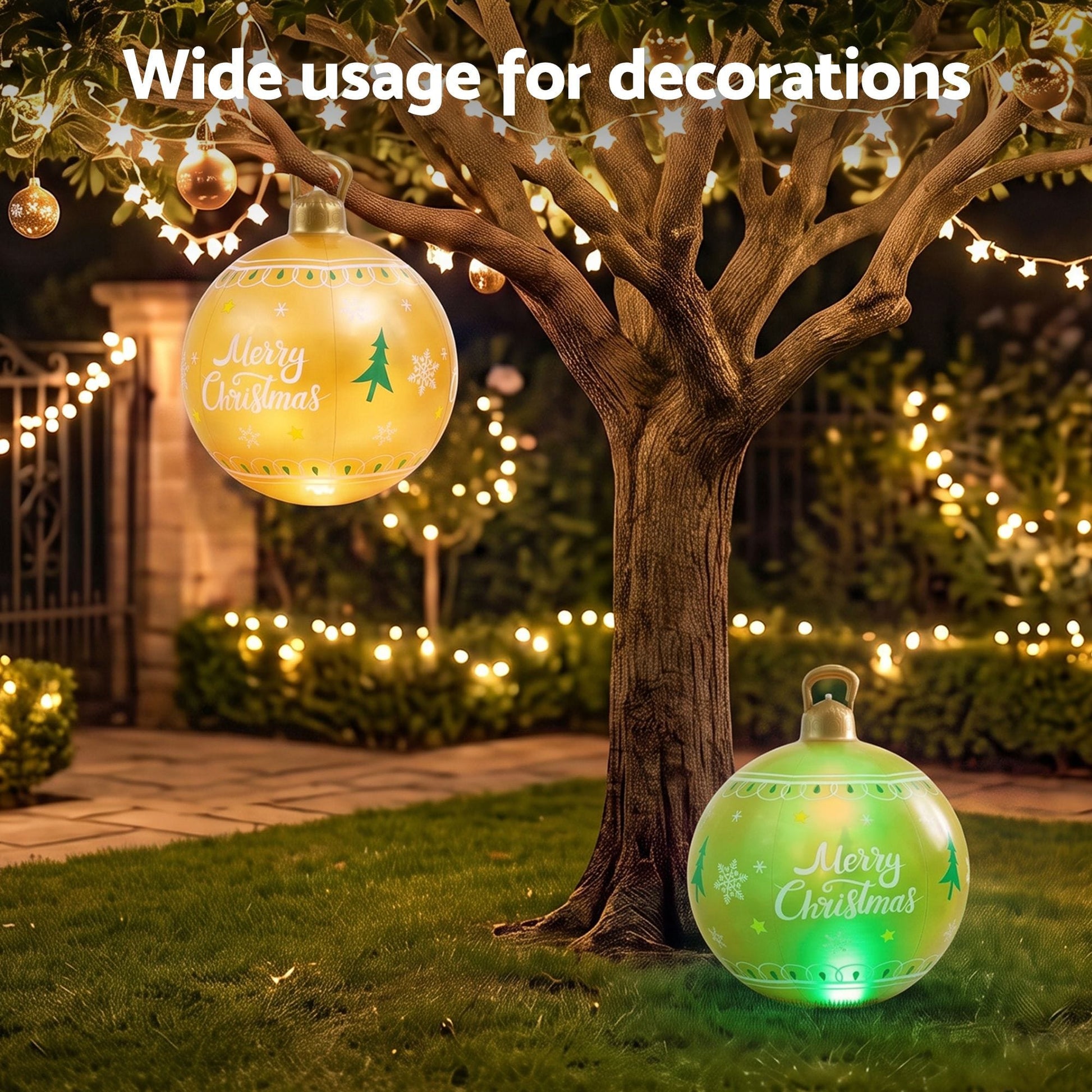 Jingle Jollys Occasions > Christmas > Christmas Decorations Jingle Jollys Christmas Inflatable Ball 60cm Led Illuminated Xmas Decoration