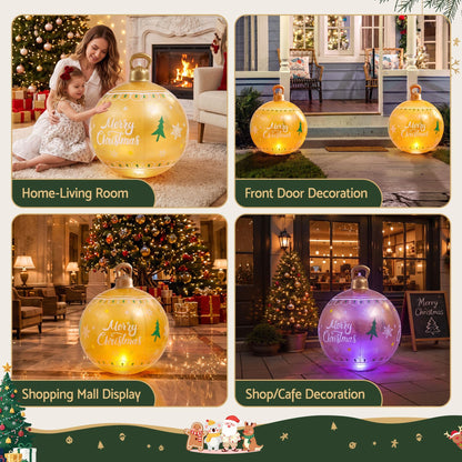 Jingle Jollys Occasions > Christmas > Christmas Decorations Jingle Jollys Christmas Inflatable Ball 60cm Led Illuminated Xmas Decoration