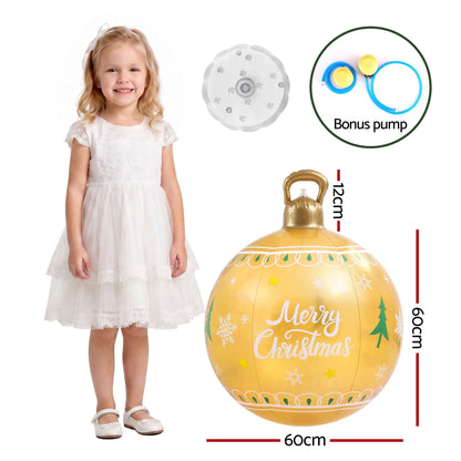 Jingle Jollys Occasions > Christmas > Christmas Decorations Jingle Jollys Christmas Inflatable Ball 60cm Led Illuminated Xmas Decoration