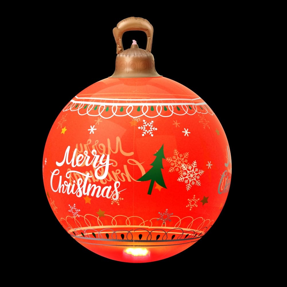 Jingle Jollys Occasions > Christmas > Christmas Decorations Jingle Jollys Christmas Inflatable Ball 60cm Led Illuminated Xmas Decoration Red