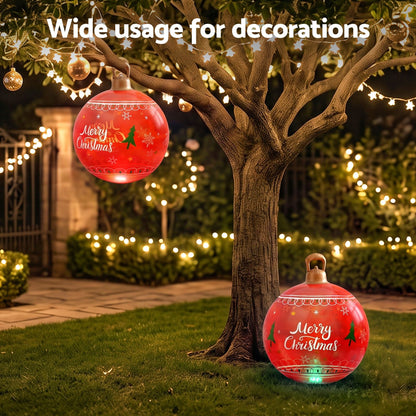 Jingle Jollys Occasions > Christmas > Christmas Decorations Jingle Jollys Christmas Inflatable Ball 60cm Led Illuminated Xmas Decoration Red