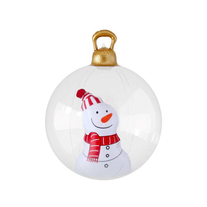 Jingle Jollys Occasions > Christmas > Christmas Decorations Jingle Jollys Christmas Inflatable Ball 60cm Snowman Decoration Giant Bauble
