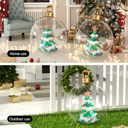 Jingle Jollys Occasions > Christmas > Christmas Decorations Jingle Jollys Christmas Inflatable Ball 60cm Tree Decoration Giant Bauble Clear
