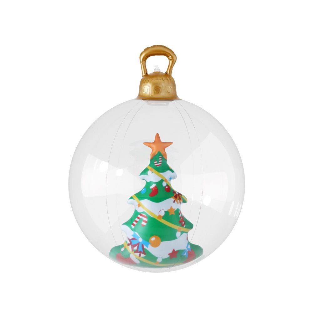 Jingle Jollys Occasions > Christmas > Christmas Decorations Jingle Jollys Christmas Inflatable Ball 60cm Tree Decoration Giant Bauble Clear