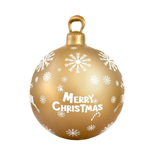 Jingle Jollys Occasions > Christmas > Christmas Decorations Jingle Jollys Christmas Inflatable Ball Bauble 60cm Outdoor Decoration Gold