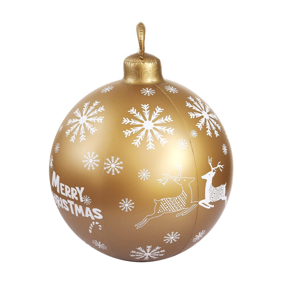 Jingle Jollys Occasions > Christmas > Christmas Decorations Jingle Jollys Christmas Inflatable Ball Bauble 60cm Outdoor Decoration Gold