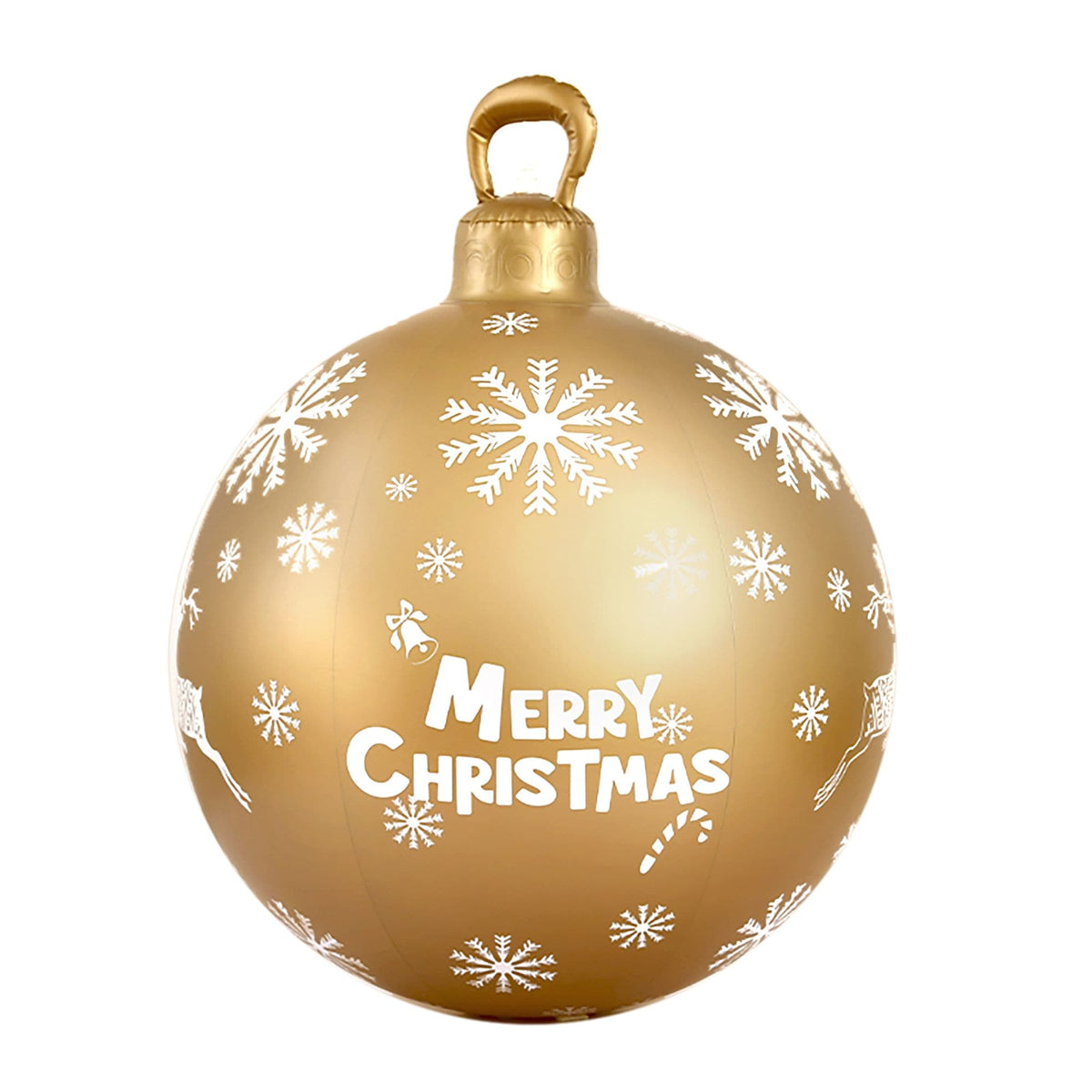 Jingle Jollys Occasions > Christmas > Christmas Decorations Jingle Jollys Christmas Inflatable Ball Bauble 60cm Outdoor Decoration Gold