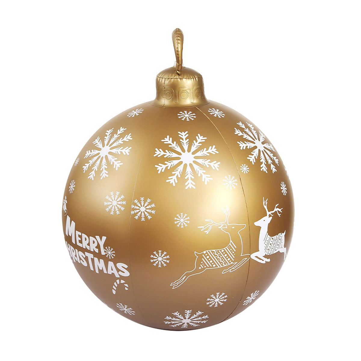 Jingle Jollys Occasions > Christmas > Christmas Decorations Jingle Jollys Christmas Inflatable Ball Bauble 60cm Outdoor Decoration Gold