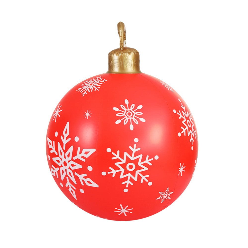 Jingle Jollys Occasions > Christmas > Christmas Decorations Jingle Jollys Christmas Inflatable Ball Bauble 60cm Outdoor Decoration Red