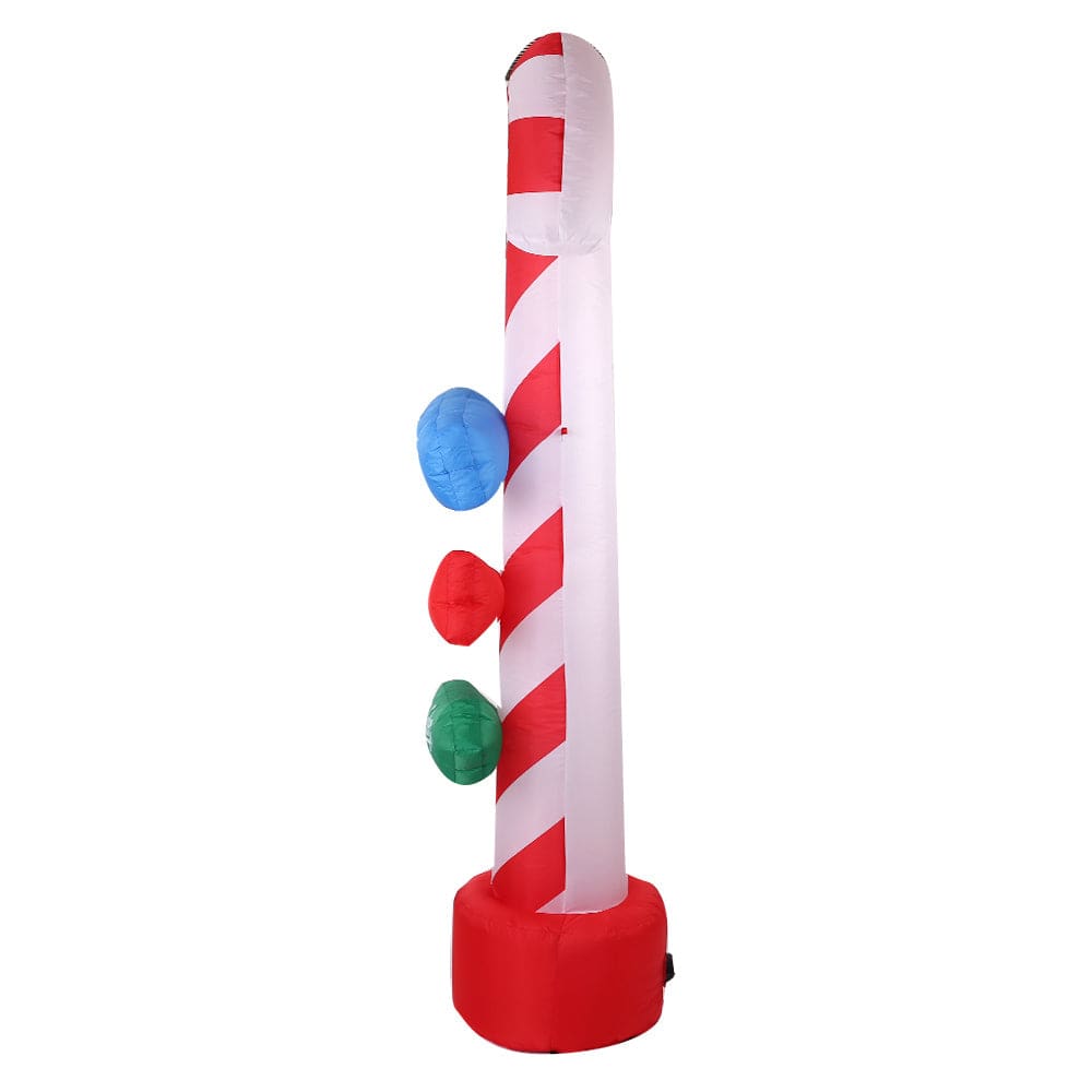 Jingle Jollys Occasions > Christmas > Christmas Decorations Jingle Jollys Christmas Inflatable Candy Pole 2.4M Illuminated Decorations