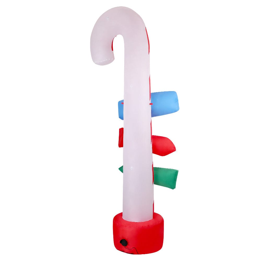 Jingle Jollys Occasions > Christmas > Christmas Decorations Jingle Jollys Christmas Inflatable Candy Pole 2.4M Illuminated Decorations