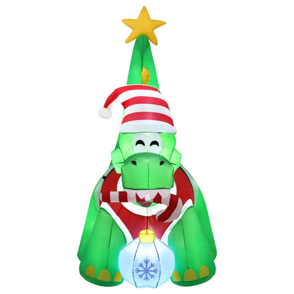 Jingle Jollys Occasions > Christmas > Christmas Decorations Jingle Jollys Christmas Inflatable Dinosaur 1.86M Height LED Decorations Illuminated