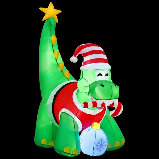 Jingle Jollys Occasions > Christmas > Christmas Decorations Jingle Jollys Christmas Inflatable Dinosaur 1.86M Height LED Decorations Illuminated
