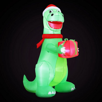 Jingle Jollys Occasions > Christmas > Christmas Decorations Jingle Jollys Christmas Inflatable Dinosaur 1.8M Height LED Decorations Illuminated