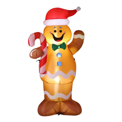 Jingle Jollys Occasions > Christmas > Christmas Decorations Jingle Jollys Christmas Inflatable Gingerbread Man 1.5M Height LED Decorations Illuminated