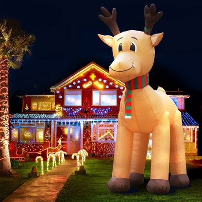 Jingle Jollys Occasions > Christmas > Christmas Decorations Jingle Jollys Christmas Inflatable Reindeer 5M Illuminated Decorations