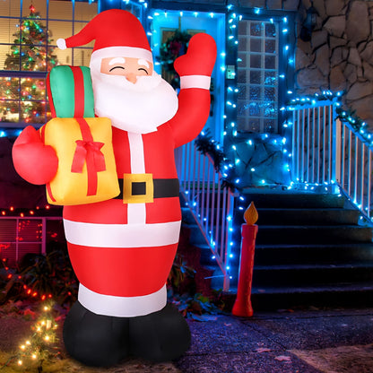 Jingle Jollys Occasions > Christmas > Christmas Decorations Jingle Jollys Christmas Inflatable Santa 2.4M Illuminated Decorations