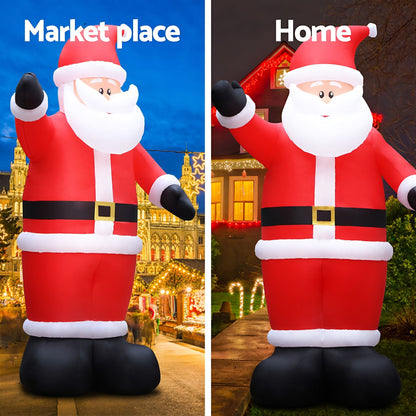 Jingle Jollys Occasions > Christmas > Christmas Decorations Jingle Jollys Christmas Inflatable Santa 5M Illuminated Decorations