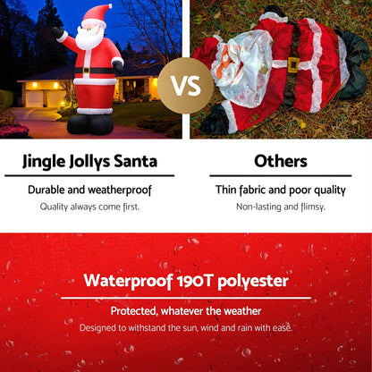 Jingle Jollys Occasions > Christmas > Christmas Decorations Jingle Jollys Christmas Inflatable Santa 5M Illuminated Decorations