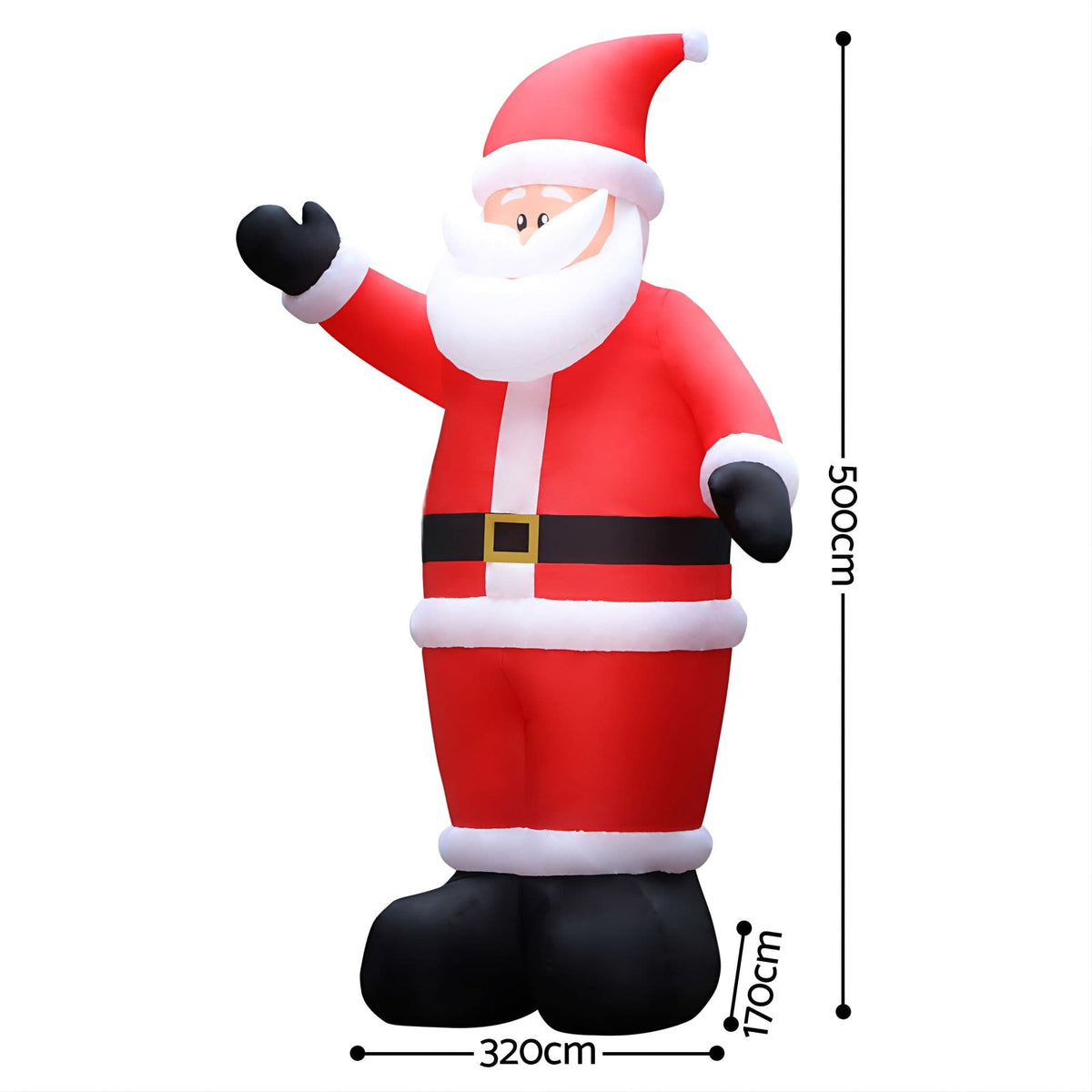 Jingle Jollys Occasions > Christmas > Christmas Decorations Jingle Jollys Christmas Inflatable Santa 5M Illuminated Decorations