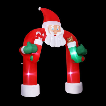 Jingle Jollys Occasions > Christmas > Christmas Decorations Jingle Jollys Christmas Inflatable Santa Archway 2.3M Outdoor Decorations Lights