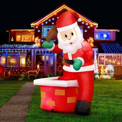 Jingle Jollys Occasions > Christmas > Christmas Decorations Jingle Jollys Christmas Inflatable Santa Illuminated Decorations