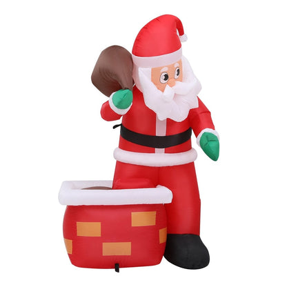 Jingle Jollys Occasions > Christmas > Christmas Decorations Jingle Jollys Christmas Inflatable Santa Illuminated Decorations