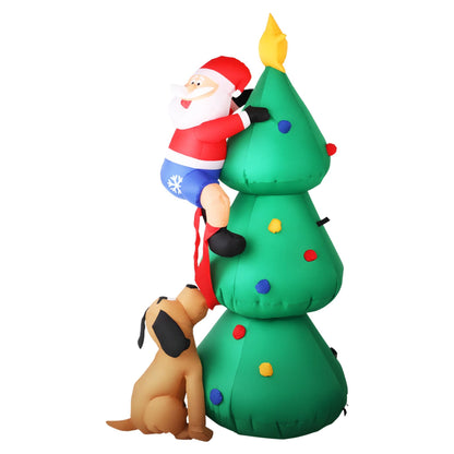 Jingle Jollys Occasions > Christmas > Christmas Decorations Jingle Jollys Christmas Inflatable Santa Tree 1.8M Illuminated Decorations
