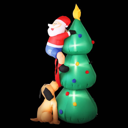 Jingle Jollys Occasions > Christmas > Christmas Decorations Jingle Jollys Christmas Inflatable Santa Tree 1.8M Illuminated Decorations