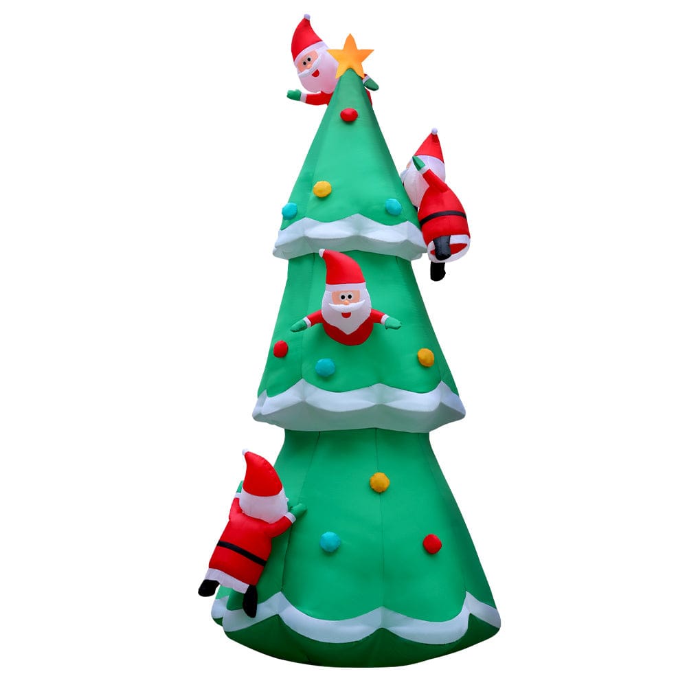 Jingle Jollys Occasions > Christmas > Christmas Decorations Jingle Jollys Christmas Inflatable Santa Tree 5M Illuminated Decorations
