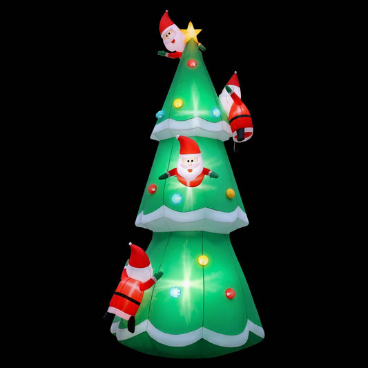 Jingle Jollys Occasions > Christmas > Christmas Decorations Jingle Jollys Christmas Inflatable Santa Tree 5M Illuminated Decorations